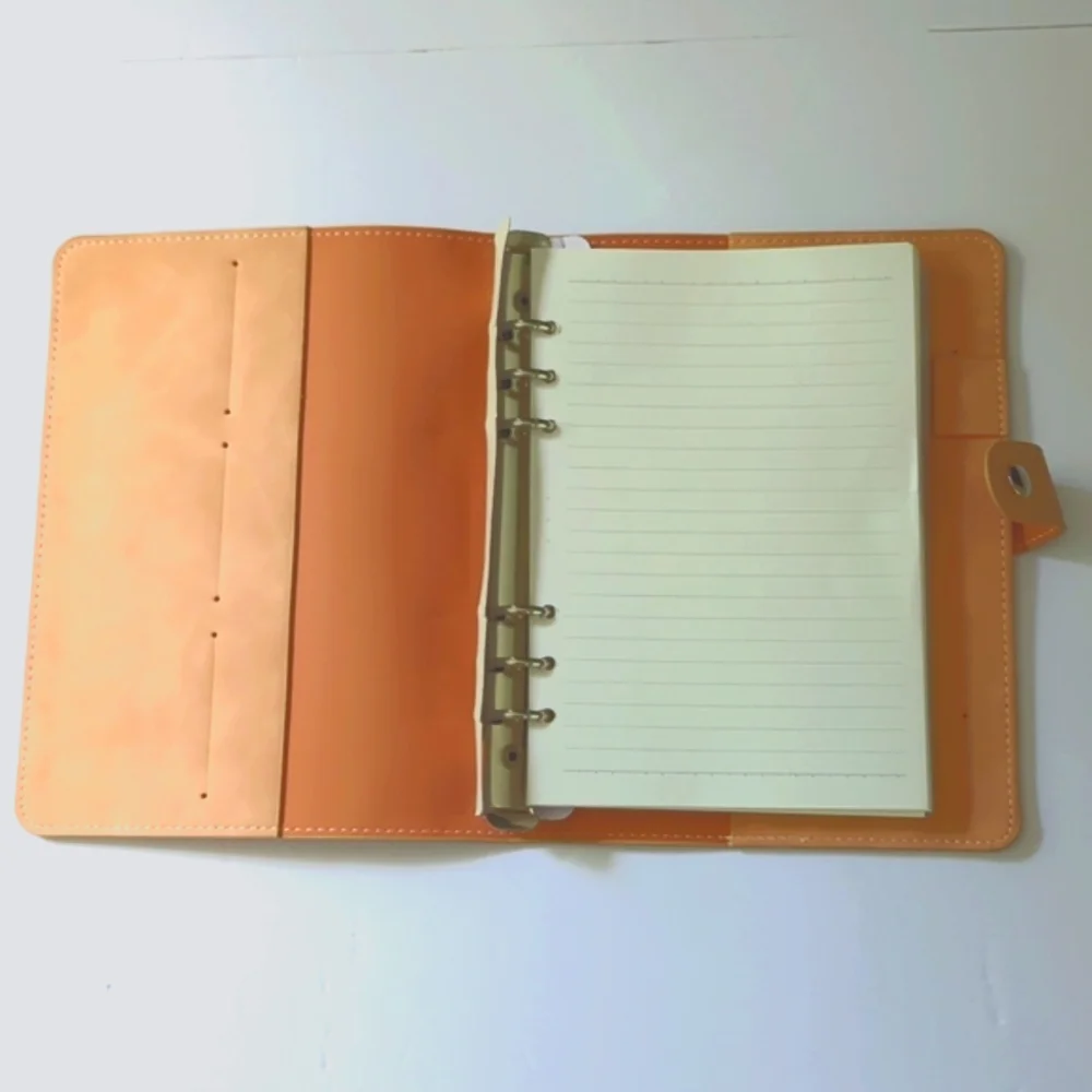 Amazon Faux Leather A5 Binder Card Holders Zip Up Plastic Pouch Pen Holder New
